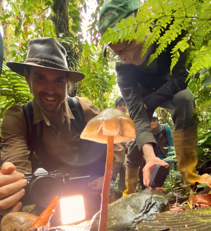 The men on expedition in Ecuador